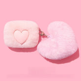 8″ Love Heart Themed Cute Pink AirPods Plush Case